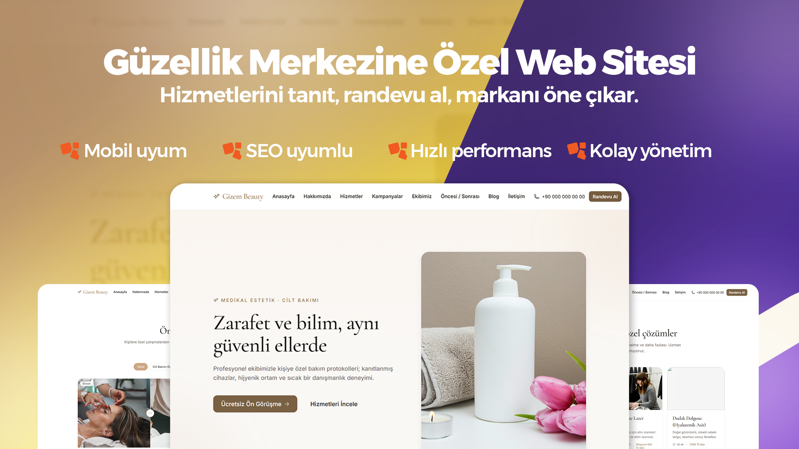 Gizem Beauty Güzellik Merkezi Tema
